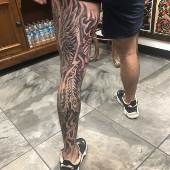 Speak Easy Tattoo Spot - Leg sleeve - Tattoo Near Me - Phoenix, Arizona Speak Easy Tattoo Spot - Leg sleeve - Tattoo Near Me - Phoenix, Arizona