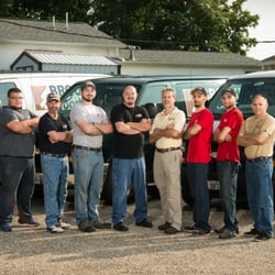 Brookens Wood Floors - left to right; Jordan Laure, Ed Michael, Andy Ogden, Eric Salrin, Ralph Brookens, Tony Vieira, Andy Burk and Leroy Brookens