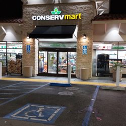 Conserv - Entrance at night