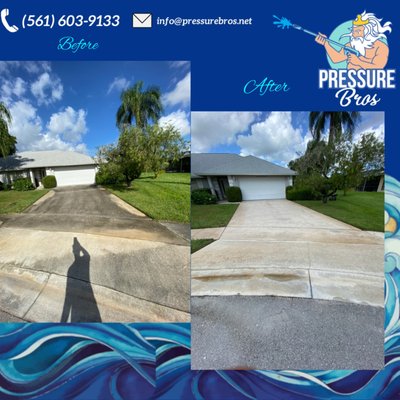 Driveway cleaning - This customer was notified by the village to get his driveway cleaned or he would face a fine. He reached out to us and we got the job done. Customer opted out on sprinkler rust removal. Regardless, mold was removed completely Driveway cleaning - This customer was notified by the village to get his driveway cleaned or he would face a fine. He reached out to us and we got the job done. Customer opted out on sprinkler rust removal. Regardless, mold was removed completely
