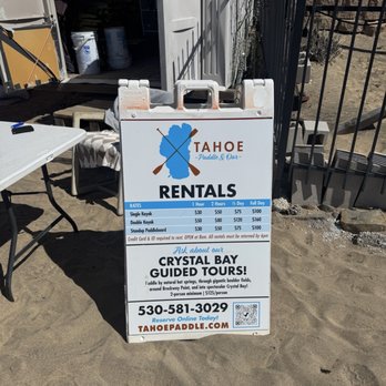 Tahoe Paddle and Oar - Prices - Rafting/Kayaking Near Me - Kings Beach, California