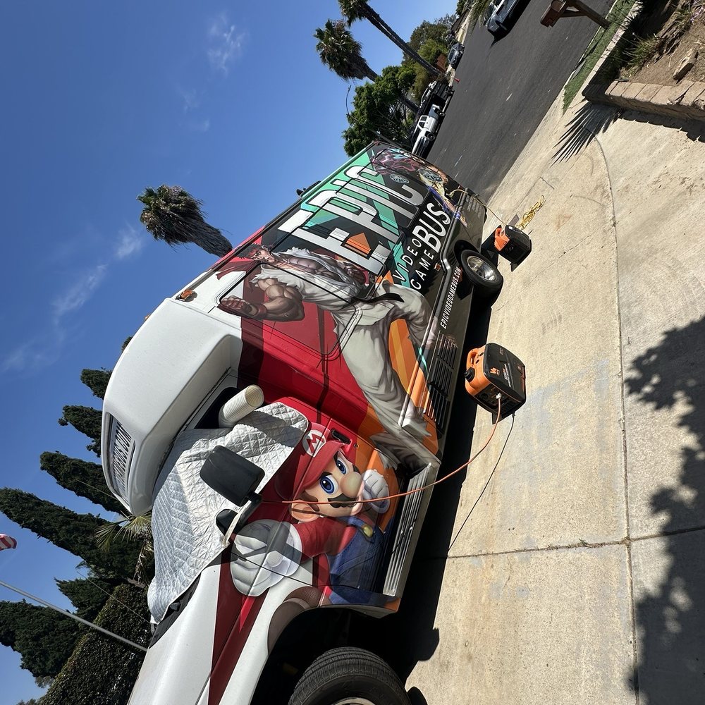 Epic Video Game Bus - The bus - Game Truck Rental Near Me - Vista, California Epic Video Game Bus - The bus - Game Truck Rental Near Me - Vista, California
