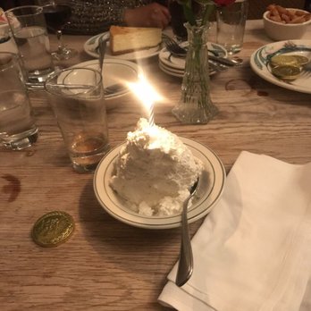 Peter Luger - Peter Lugers famous Schlag ( hope I spelled it right). It's homemade whipped cream. - Steakhouses Near Me - Brooklyn, New York