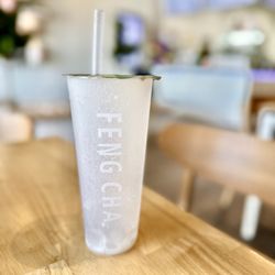 Feng Cha - Humble - My empty glass of what was Dirty Taro sweetened with Honey.