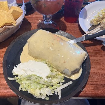 San Pancho Restaurante - Burrito California, added Cheese Dip on top - Mexican Near Me - Long Lake, Minnesota San Pancho Restaurante - Burrito California, added Cheese Dip on top - Mexican Near Me - Long Lake, Minnesota