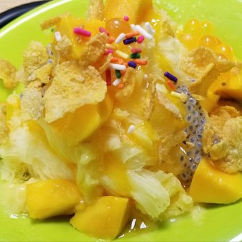 Sunshine Ice - mango shaved ice - good but not great - Juice Bars & Smoothies Near Me - Weehawken, New Jersey