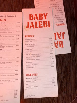 Menu photo 1 Baby Jalebi Barcelona, B Menu photo 1 Baby Jalebi Barcelona, B