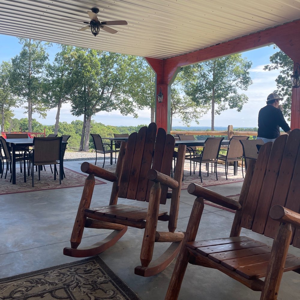Dining area outside. Dining area outside.