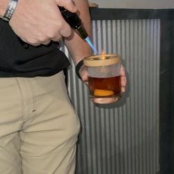 CB's Chop House - Lighting up the smoked old fashion!