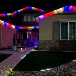Inland Empire Christmas Light Install - Govee permanent lights