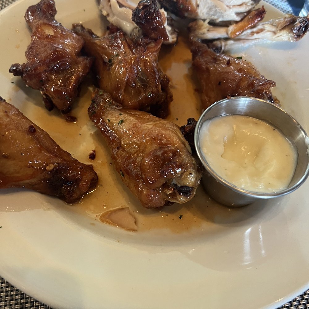 Ampersea - Wings hot and honey . 7/10 needed more flavor for me . - New American Near Me - Baltimore, Maryland Ampersea - Wings hot and honey . 7/10 needed more flavor for me . - New American Near Me - Baltimore, Maryland