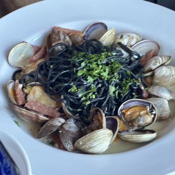 Toma Restaurant & Bar - Black Spaghetti with clams - Bars Near Me - Santa Barbara, California