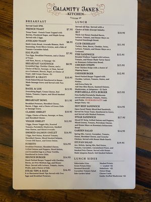 Menu photo 6 Calamity Jane's Kitchen Custer, SD Menu photo 6 Calamity Jane's Kitchen Custer, SD
