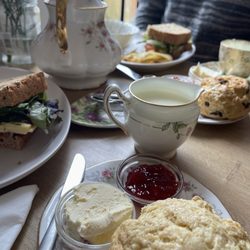 The Hidden Lane Tearoom - Late lunch with tea at the Hidden Lane Tearoom.