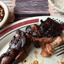 Rib City - The remains of the ribs I was served. .