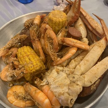 Crab Station - Deep Ellum - Snow Crab, Shrimp, Sausage platter. - Seafood Near Me - Dallas, Texas