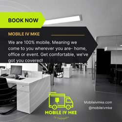 Mobile IV MKE - We are Milwaukee's only 100% mobile IV therapy business.