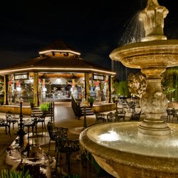 American Way Cultural Center - Large Gazebo in Courtyard with plenty of seating and Lighting create a comfortable outdoor experience.
