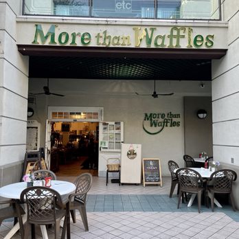 More Than Waffles - Entrance with outdoor seating - Breakfast & Brunch Near Me - Encino, California More Than Waffles - Entrance with outdoor seating - Breakfast & Brunch Near Me - Encino, California