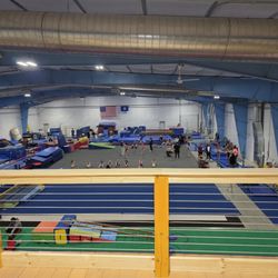 Tri-Town Gymnastics Center - View from a couple rows back on the balcony