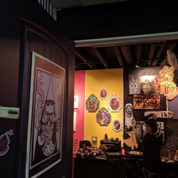 The Greenwood Collective - Several of the artists you can see in just one of the galleries. I got to buy an original ADMIT One piece! - Venues & Event Spaces Near Me - Seattle, Washington
