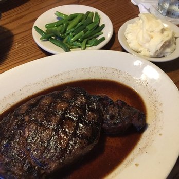 Mike's Restaurant - The 18 ounce ribeye Cook to order with the homemade green beans and mashed potatoes. - American Near Me - Fairhaven, Massachusetts