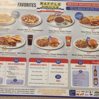 Waffle House - Lunch/dinner menu - Diners Near Me - Houston, Texas Waffle House - Lunch/dinner menu - Diners Near Me - Houston, Texas