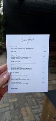 Menu photo 1 Bar Fino Austin, TX Menu photo 1 Bar Fino Austin, TX