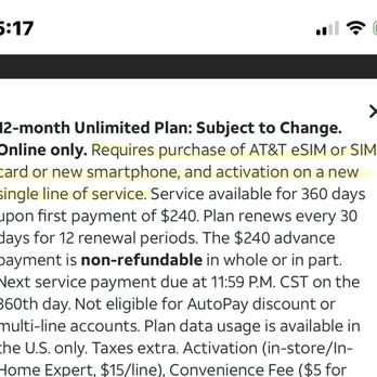 AT&T Store - Highlighting the requirements. I purchased an eSIM and activated a new service - Mobile Phones Near Me - Clarksville, Tennessee AT&T Store - Highlighting the requirements. I purchased an eSIM and activated a new service - Mobile Phones Near Me - Clarksville, Tennessee