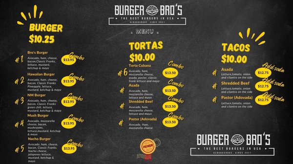 Menu photo 6 Burger Bro's Albuquerque, NM