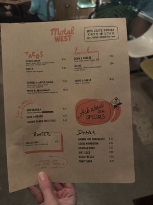 Menu photo 2 Motel West Orem, UT