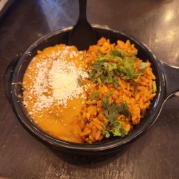 Refried beans and rice