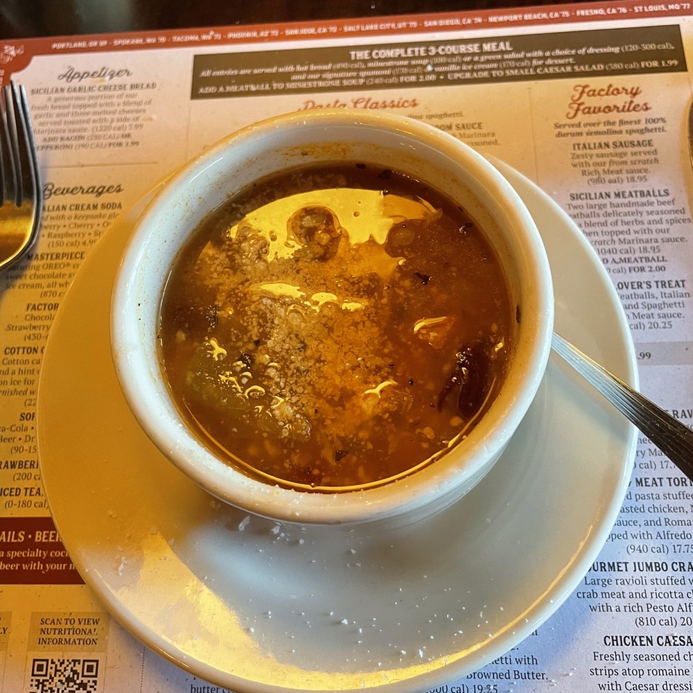 The Old Spaghetti Factory - Minestrone soup - Italian Near Me - Fullerton, California The Old Spaghetti Factory - Minestrone soup - Italian Near Me - Fullerton, California