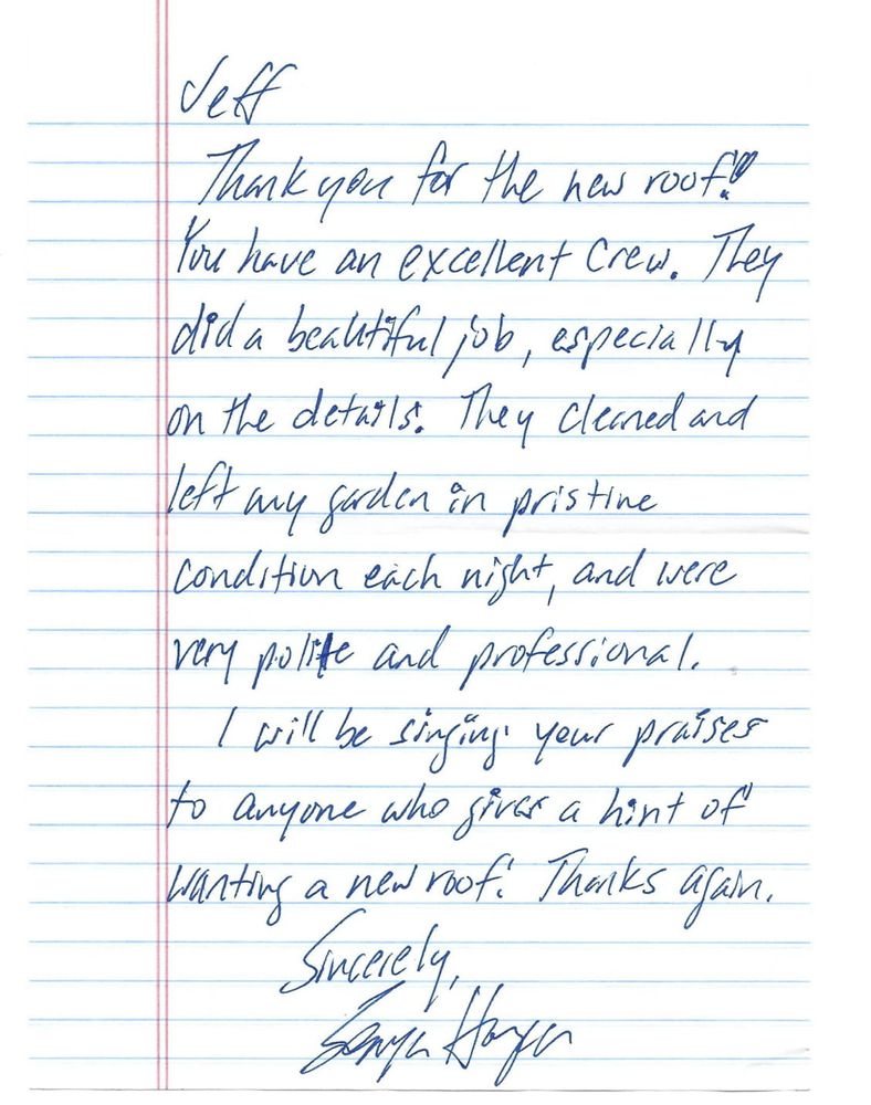 Slide of Avalon Roofing