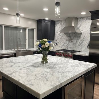 Pacific Stone Creations - 42 sq ft island with NO seam! - Countertop Installation Near Me - Temecula, California Pacific Stone Creations - 42 sq ft island with NO seam! - Countertop Installation Near Me - Temecula, California