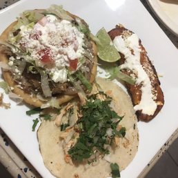 One Beef Taco, Two Chicken Enchiladas