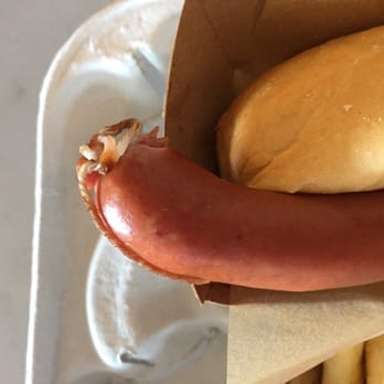 Levi's Stadium - Frankfurter with string still attached to the tip... Some QA needed here - Stadiums & Arenas Near Me - Santa Clara, California Levi's Stadium - Frankfurter with string still attached to the tip... Some QA needed here - Stadiums & Arenas Near Me - Santa Clara, California