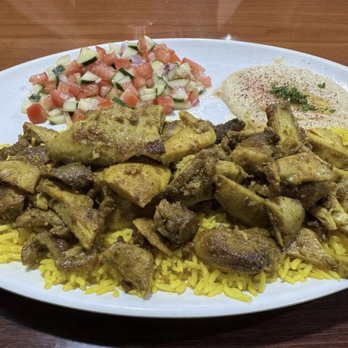 Grand Shawarma - Chicken Shawarma plate I ate last time I was at Hanging Gardens for $17. Worth it - Mediterranean Near Me - Sun City, Arizona