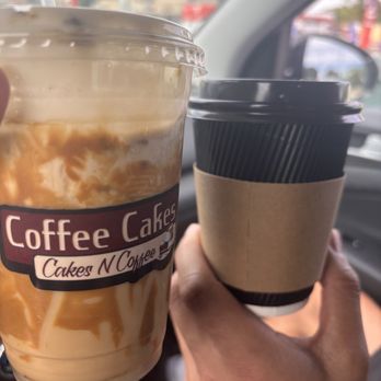 Coffee Cakes - Bananascotti and flat white - Coffee & Tea Near Me - Lakewood, California