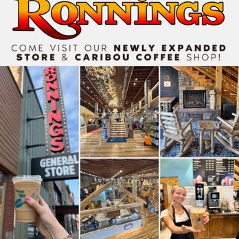 Ronnings - Visit the new expansion at RONNINGS and enjoy a cup of your favorite Caribou Coffee, hard ice cream, and FRESH gourmet popcorn! - Department Stores Near Me - International Falls, Minnesota Ronnings - Visit the new expansion at RONNINGS and enjoy a cup of your favorite Caribou Coffee, hard ice cream, and FRESH gourmet popcorn! - Department Stores Near Me - International Falls, Minnesota