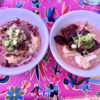 Eem - Green Curry with Crispy Shredded Pork and Vegetables and White Curry with Brisket Burnt-Ends - Cocktail Bars Near Me - Portland, Oregon