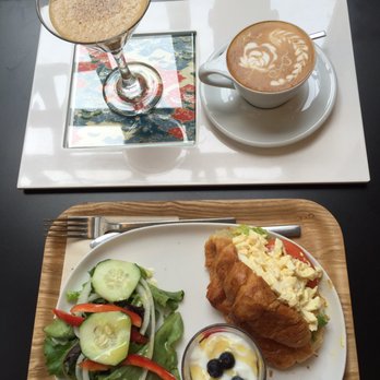 Ogawa Coffee - Egg salad croissant with yoghurt and their signature drink~ I love latte art! - Coffee & Tea Near Me - Boston, Massachusetts Ogawa Coffee - Egg salad croissant with yoghurt and their signature drink~ I love latte art! - Coffee & Tea Near Me - Boston, Massachusetts