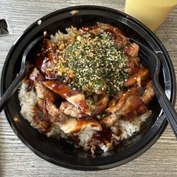 Teriyaki Chicken w/ Misc. Poke Toppings ($15)