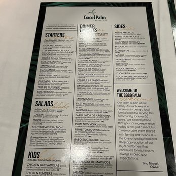 Coco Palm Restaurant - Menu - Cuban Near Me - Pomona, California