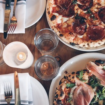 Nomad Pizza - Hot soppressata (top) Arugula con prosciutto (bottom) - Pizza Near Me - Princeton, New Jersey Nomad Pizza - Hot soppressata (top) Arugula con prosciutto (bottom) - Pizza Near Me - Princeton, New Jersey