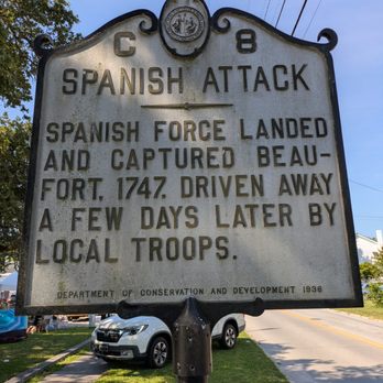 Spanish Attack - Spanish Attack Historical Marker, Beaufort - Landmarks & Historical Buildings Near Me - Beaufort, North Carolina Spanish Attack - Spanish Attack Historical Marker, Beaufort - Landmarks & Historical Buildings Near Me - Beaufort, North Carolina