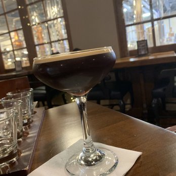 Acre Distilling Co. - Espresso Martini with a view of the distillery. - Cocktail Bars Near Me - Fort Worth, Texas Acre Distilling Co. - Espresso Martini with a view of the distillery. - Cocktail Bars Near Me - Fort Worth, Texas