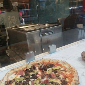 Varuni Napoli - Krog - Amore Mio- artichokes, mushrooms, salami, olives, basil, tomato sauce & mozzarella. - Pizza Near Me - Atlanta, Georgia