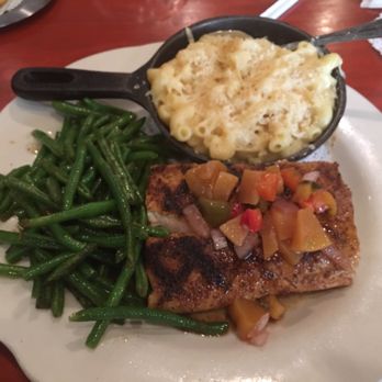 The Tin Fin - Mahi Mahi cooked Caribbean style with green beans and mac & cheese - American Near Me - Rincon, Georgia The Tin Fin - Mahi Mahi cooked Caribbean style with green beans and mac & cheese - American Near Me - Rincon, Georgia