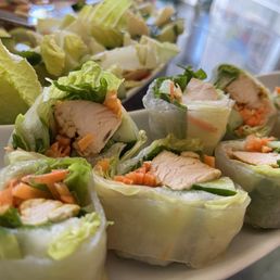 Turmeric Chicken Spring Rolls